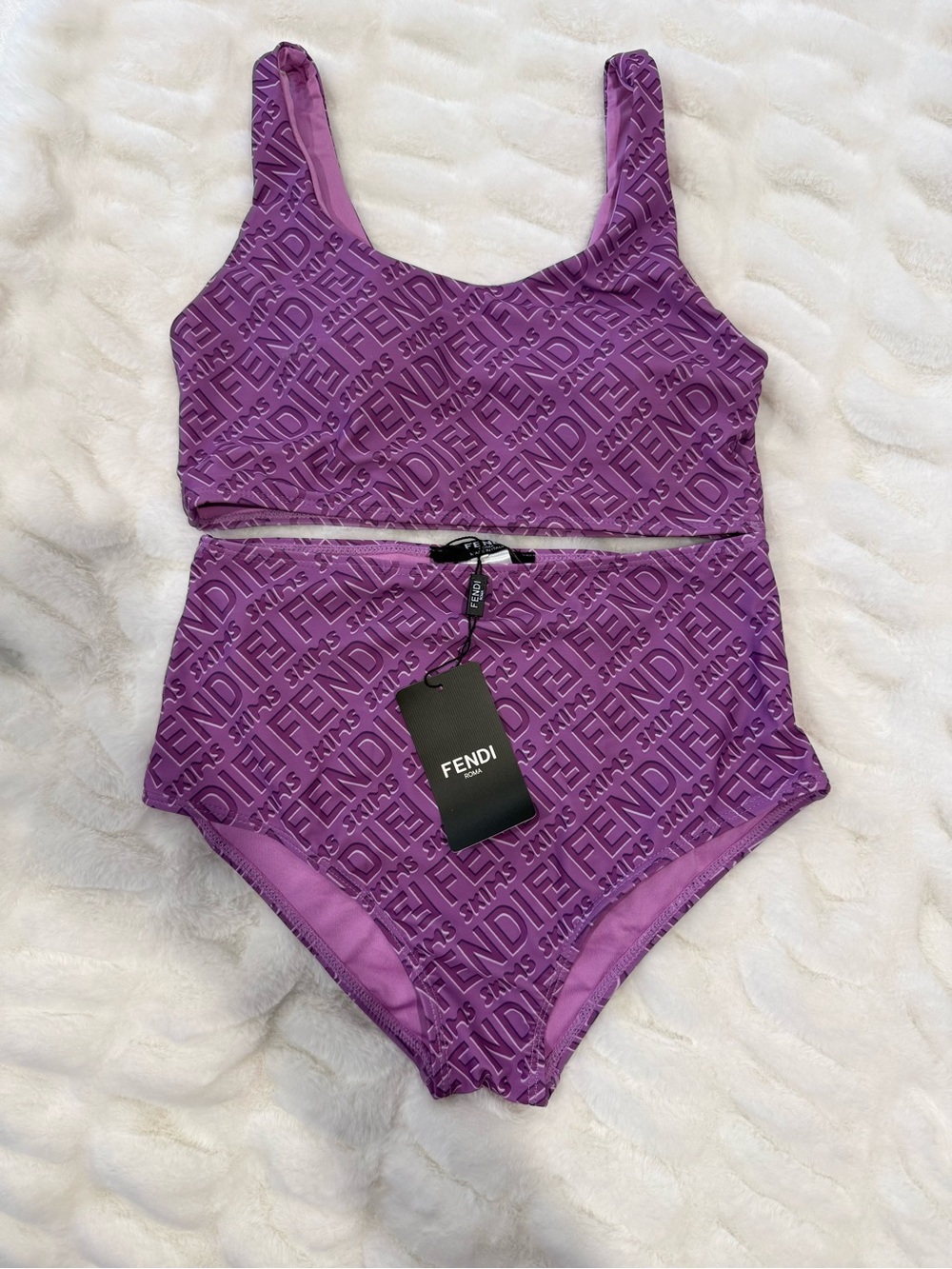 Purple Logo Swim Set